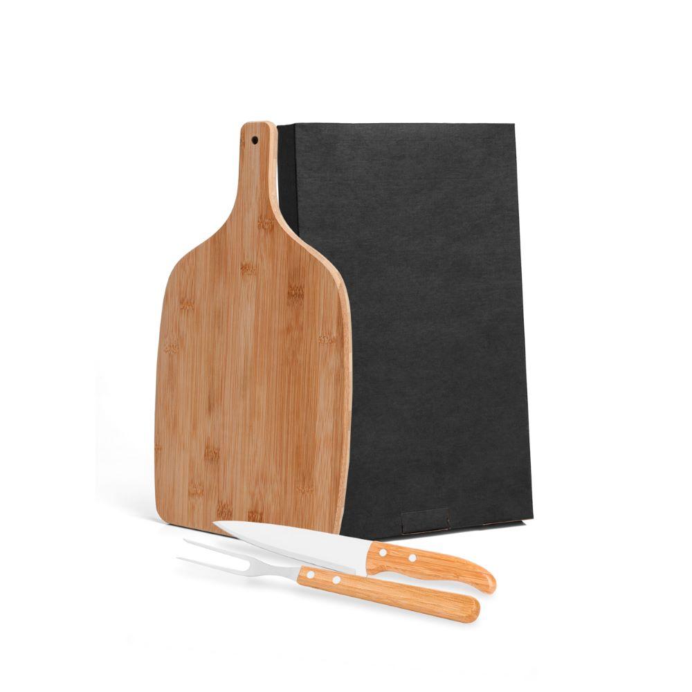 Conjunto Para Cozinha Em Bambu/Inox - 3 Pçs Welf - 1