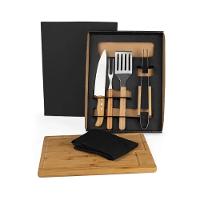 Kit Para Churrasco-Hambúrguer Com Pegador E Espátula - 6 Peças - 1