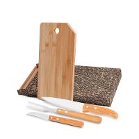 Conjunto Para Cozinha Em Bambu/Inox Oregon - 4 Pçs Welf - 1
