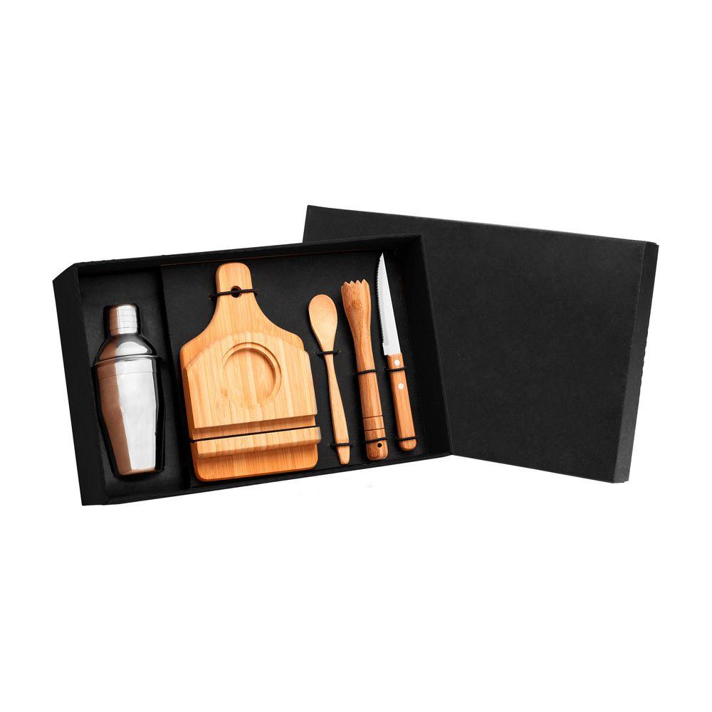 Kit Para Caipirinha Em Bambu - 0,35 L - 6 Pçs Welf - 1