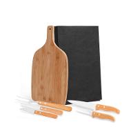 Conjunto Para Cozinha Em Bambu/Inox - 6 Pçs Welf - 1