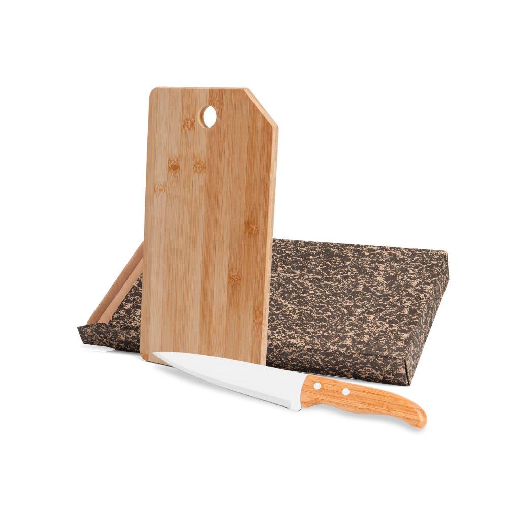 Conjunto Para Cozinha Em Bambu/Inox Oregon - 2 Pçs Welf - 1