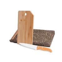 Conjunto Para Cozinha Em Bambu/Inox Oregon - 2 Pçs Welf - 1