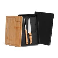 Kit Para Churrasco Em Bambu/Inox - 3 Pçs Welf - 2