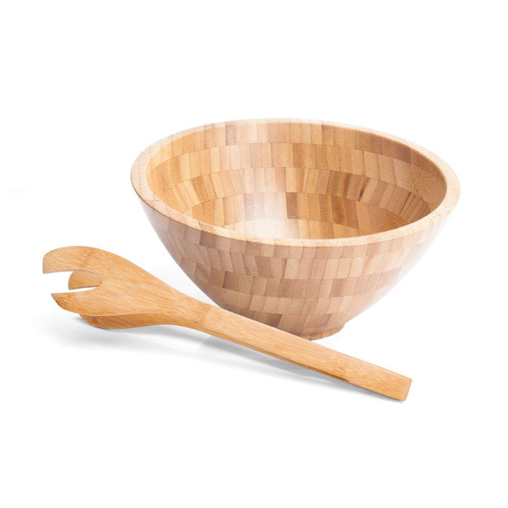 Cumbuca Em Bambu Com Pegador 30Cm - 2,2L Welf - 1