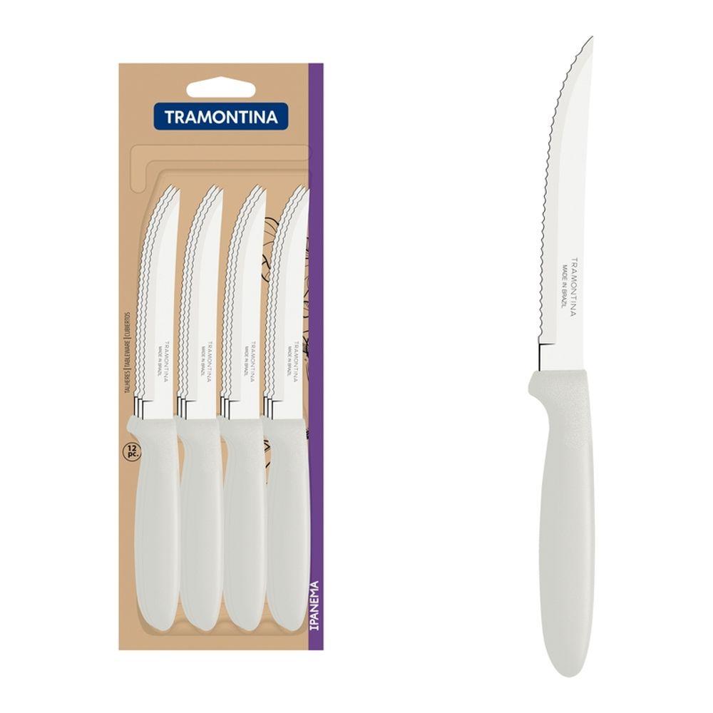Conjunto Facas Churrasco Inox 12 Peças Ipanema Branco Tramontina - 1