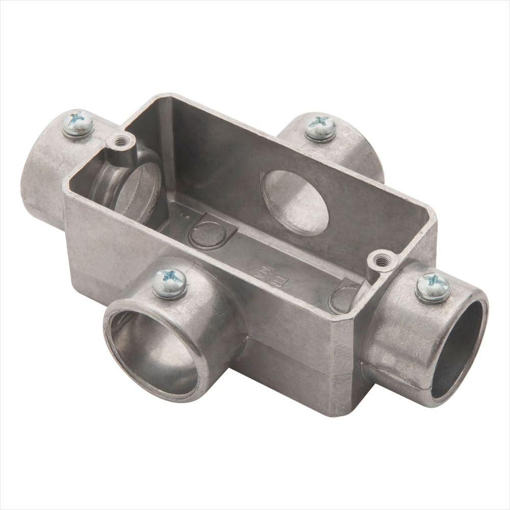 Condulete Tipo X 1/2 Fixo Tramontina sem Rosca e sem Pintura - 1