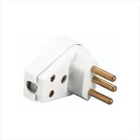 Plugue Angular 2P+T 250 V 10 A Tramontina Branco - 1
