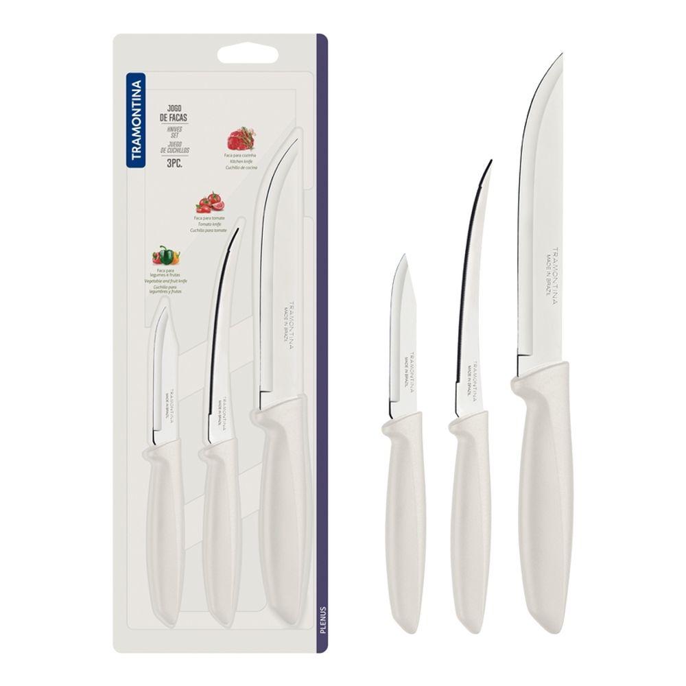 Jogo Facas Inox 3 Peças Plenus Off Tramontina - 1