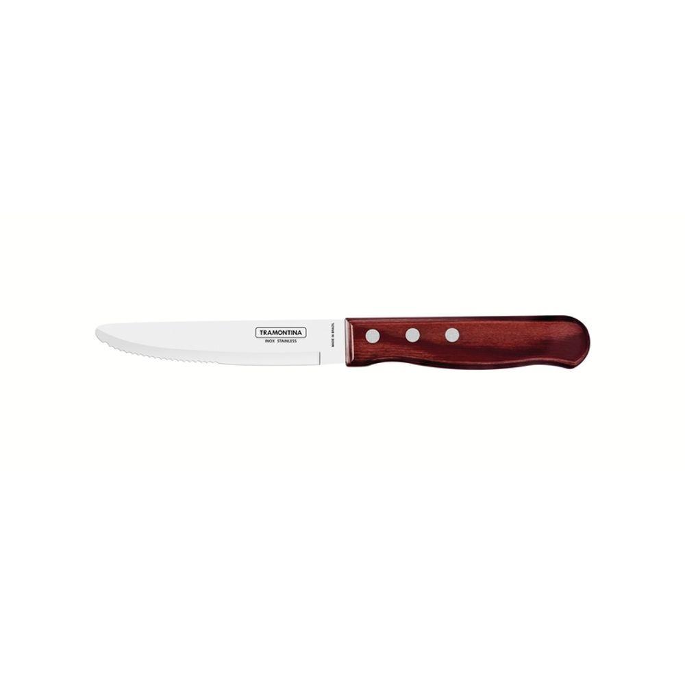 Faca Churrasco Jumbo Inox 5 Polywood Vermelho Tramontina - 1