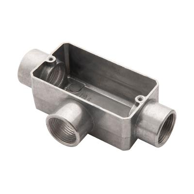 Condulete Tipo T 1/2 Fixo Tramontina sem Tampa com Rosca BSP e sem Pintura