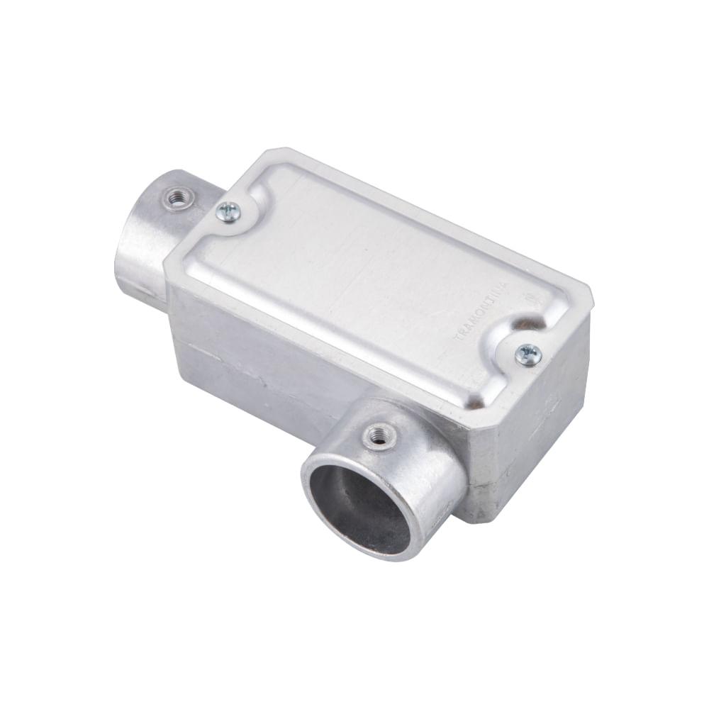 Condulete Fixo 1/2 Tipo LL Tramontina com Tampa sem Rosca - 1