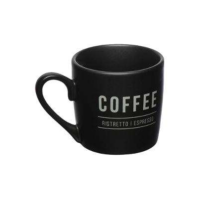 Xícara Café Manhattan Hauskraft Preto 80 ml 6 Peças