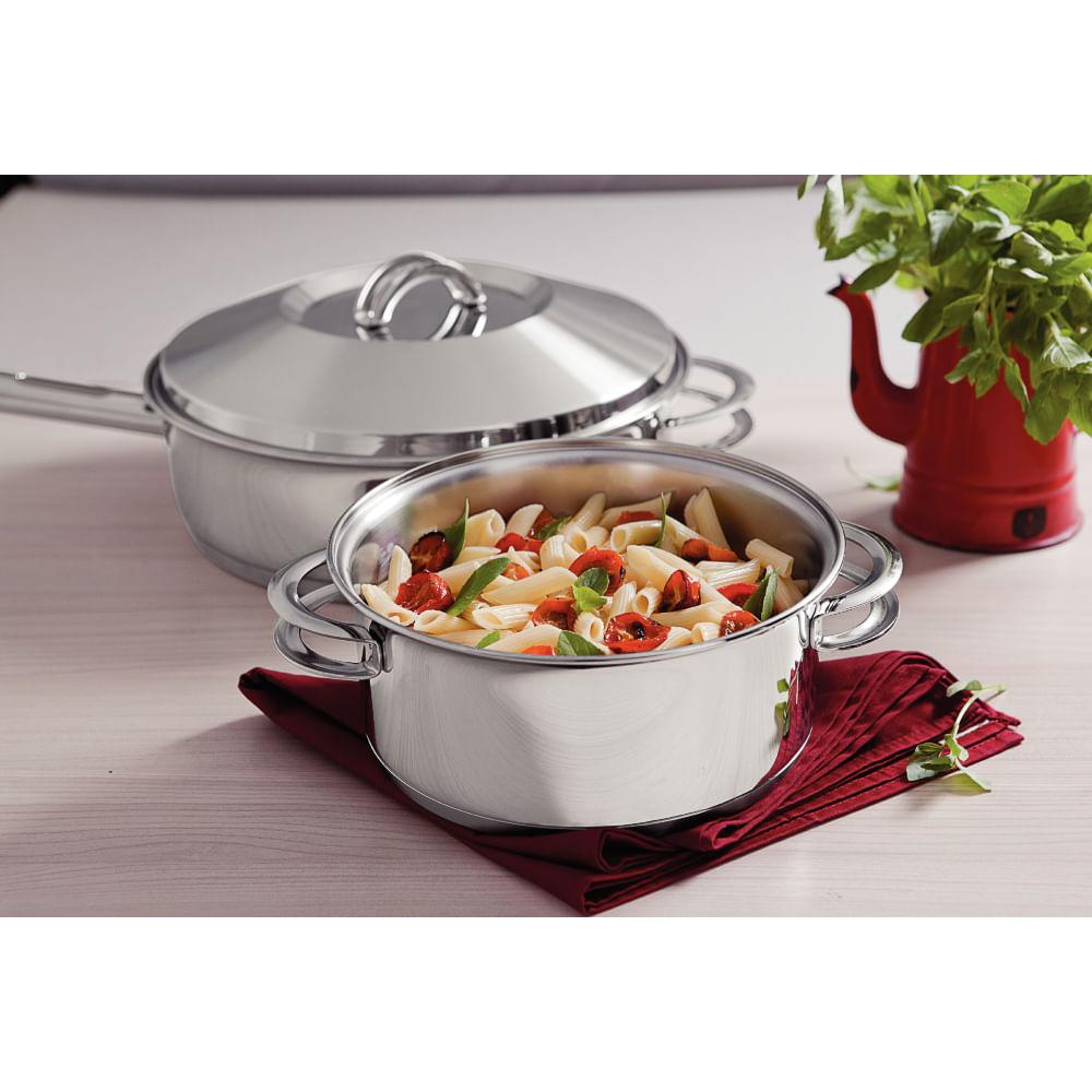 Jogo de Panelas Aço Inox Solar 6 Peças Tramontina - 4