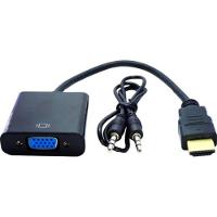 Conversor Com Saida de Audio HDMI X VGA Preto Storm - 1