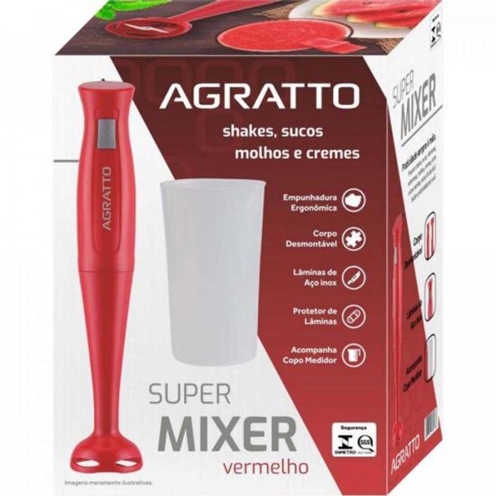 Super Mixer Agratto MXV-01 200W Vermelho 127v - 5