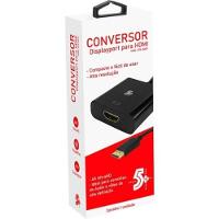Conversor Adaptador Displayport Macho Para HDMI Fêmea 5+ - 2