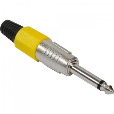 Plug P10 Macho Mono PGPZ0022 Amarelo Storm pacote Com 5