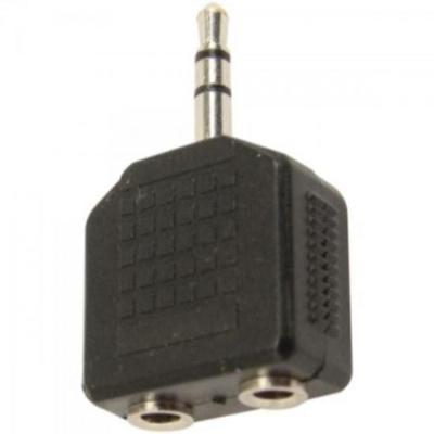 Adaptador 2 P2 Stereo x P2 Stereo Niquelado Genérico 10 unidades