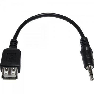 Cabo P2 4C x USB Fêmea CBPD0005 Preto Storm pacote Com 10