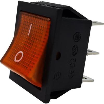 Chave Gangorra Com Led 6 Terminais Laranja KCD4 Storm pacote Com 10
