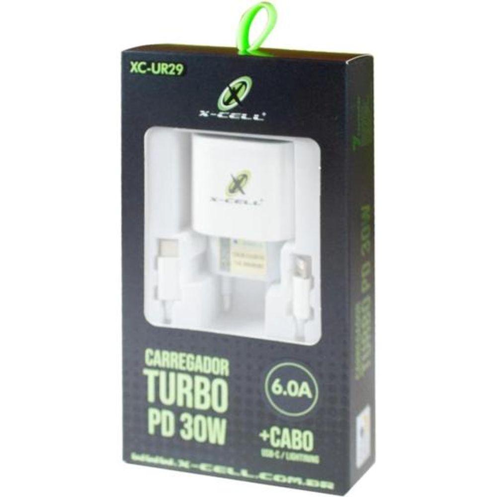 Carregador Turbo Com Cabo Light XC-UR29 Flex - 3