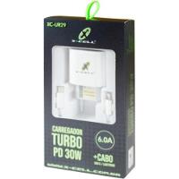 Carregador Turbo Com Cabo Light XC-UR29 Flex - 3