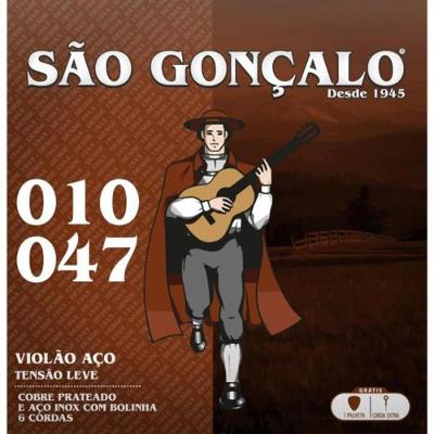 Encordoamento Para Violão Aço .010 Leve São Gonçalo