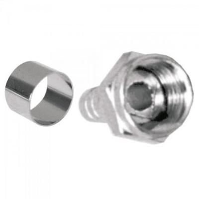 Conector F para Cabo RGC06 com Anel Crimpar GENÉRICO-centena