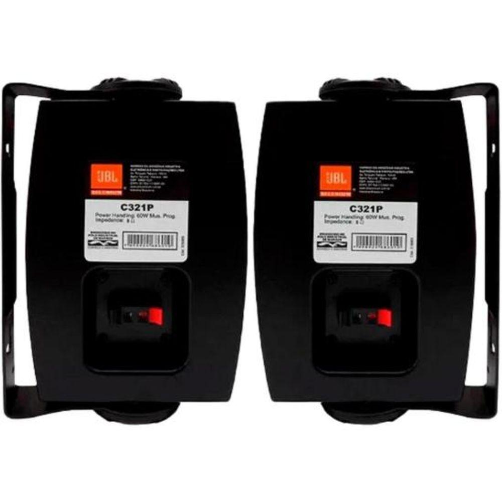 Par de Caixa Som Ambientare JBL C321P 30W Preta PAR / 2 - 5