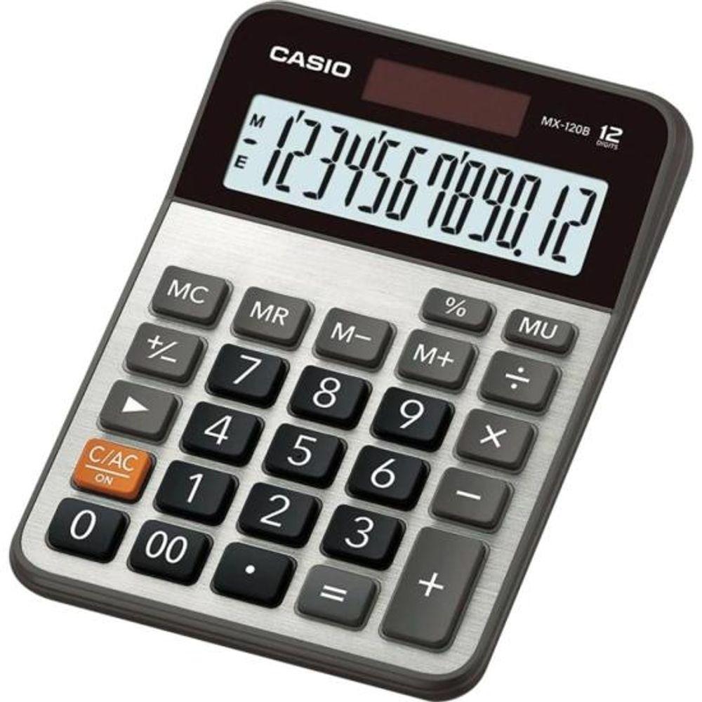 Calculadora de Mesa Casio MX-120B 12 Dígitos Cinza - 1