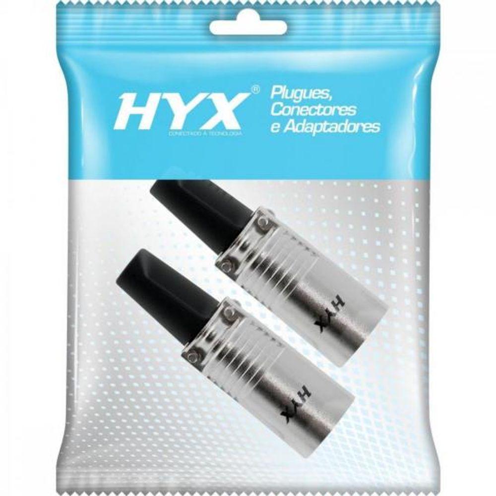 Conector XLR Macho 3 Pólos Niquelado HX028M HYXPCT / 2 - 1