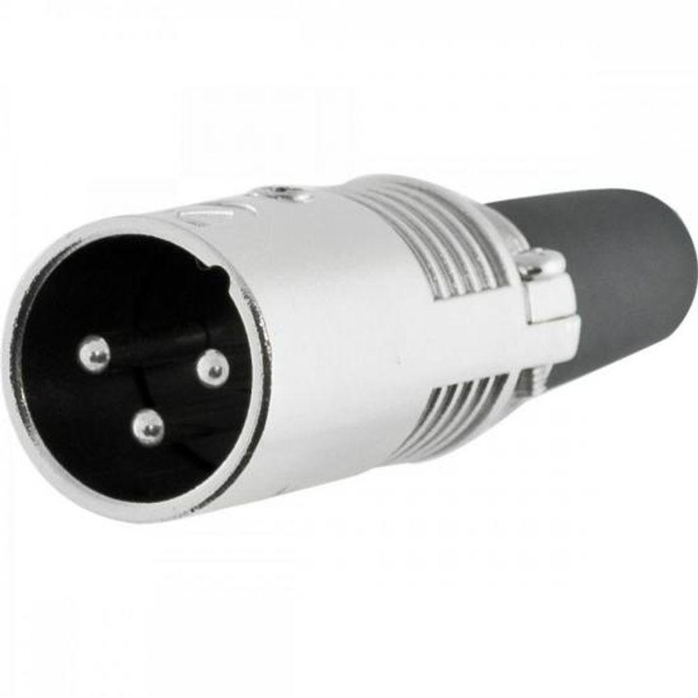 Conector XLR Macho 3 Pólos Niquelado HX028M HYXPCT / 2 - 3