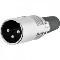 Conector XLR Macho 3 Pólos Niquelado HX028M HYXPCT / 2 - 3