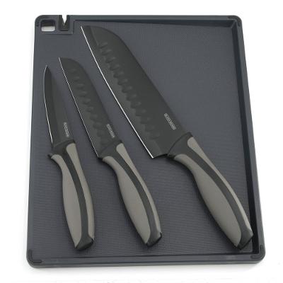 Conjunto de Facas e Tábua 4 Peças Lancaster Black&Decker