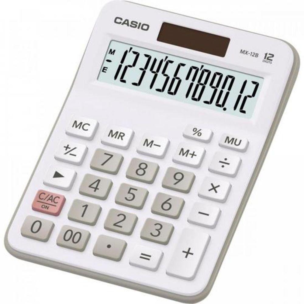 Calculadora de Mesa Casio MX12B-WE 12 Dígitos Branca - 1
