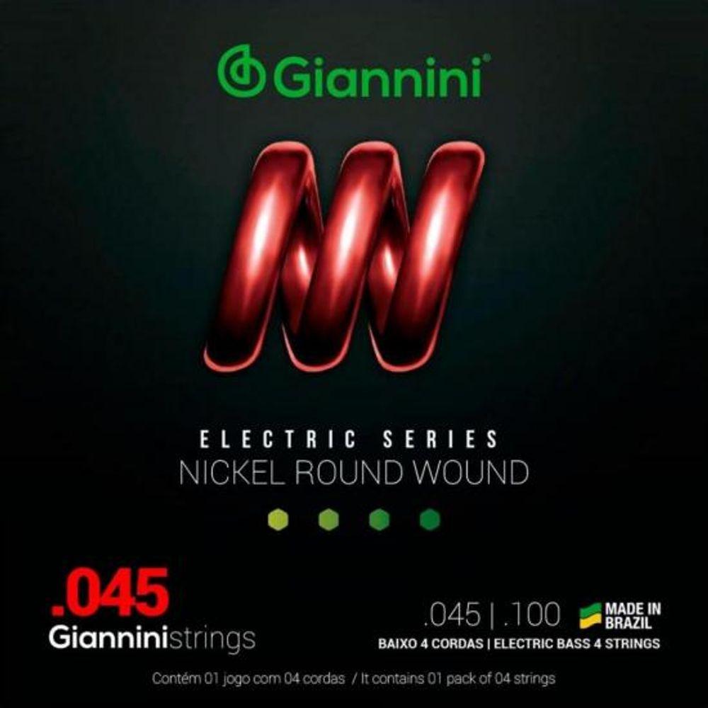 Encordoamento Para Contrabaixo 4 Cordas .045 Giannini GEEBRS - 1