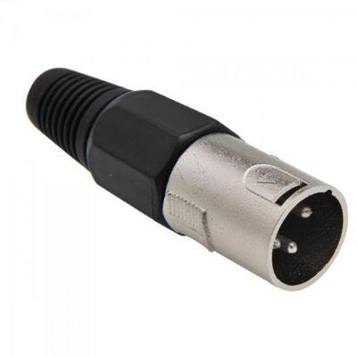 Conector Canon Macho Plástico PGCN0004 Preto Storm pacote Com 5