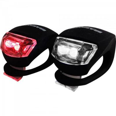 KIT Lanterna LED p/ Bike Preto BRASFORT