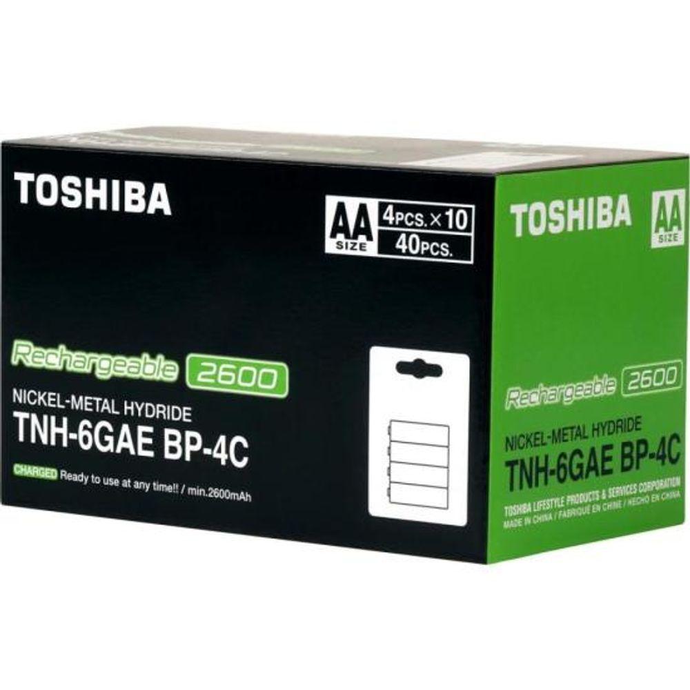 Pilha Recarregável AA 1,2v 2600mAh TNH6GAE (Com4 Pilhas) Toshiba - 8