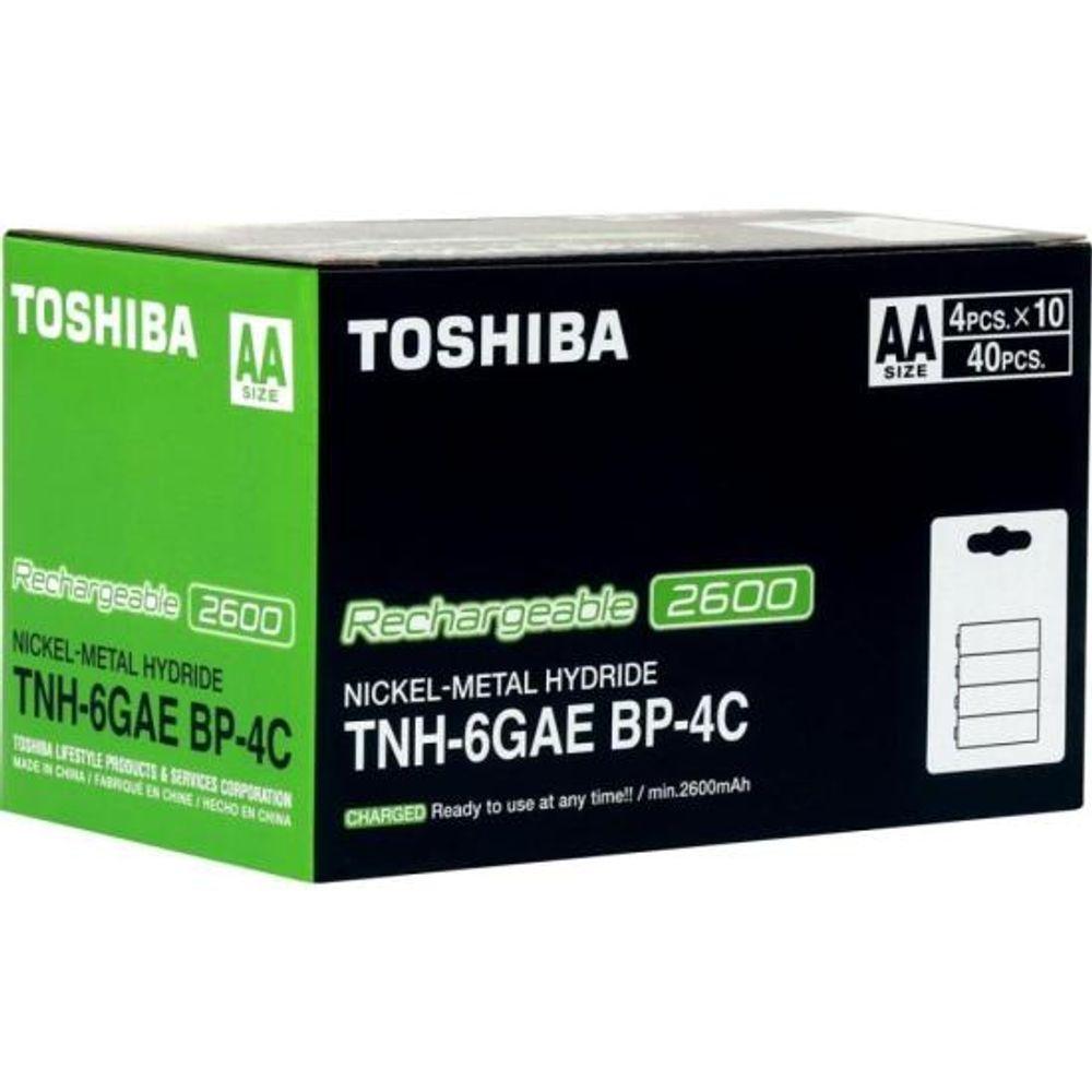 Pilha Recarregável AA 1,2v 2600mAh TNH6GAE (Com4 Pilhas) Toshiba - 9