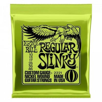 Encordoamento Para Guitarra 0.10 Niquel Regular Slinky 2221 Ernie Ball
