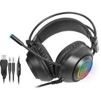 Headset Gamer Fortrek Crusader P2 + USB RGB Preto - 1