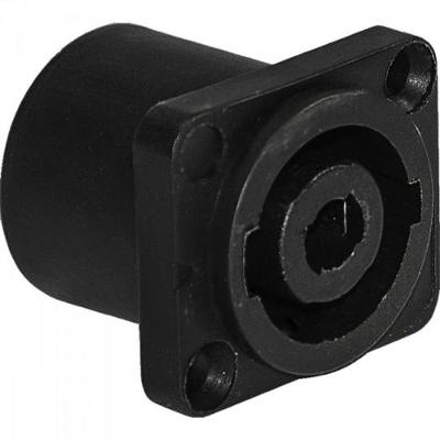 Conector Speakon Fêmea 4 Pólos Painel PGSP0001 Preto Storm pacote Com 10