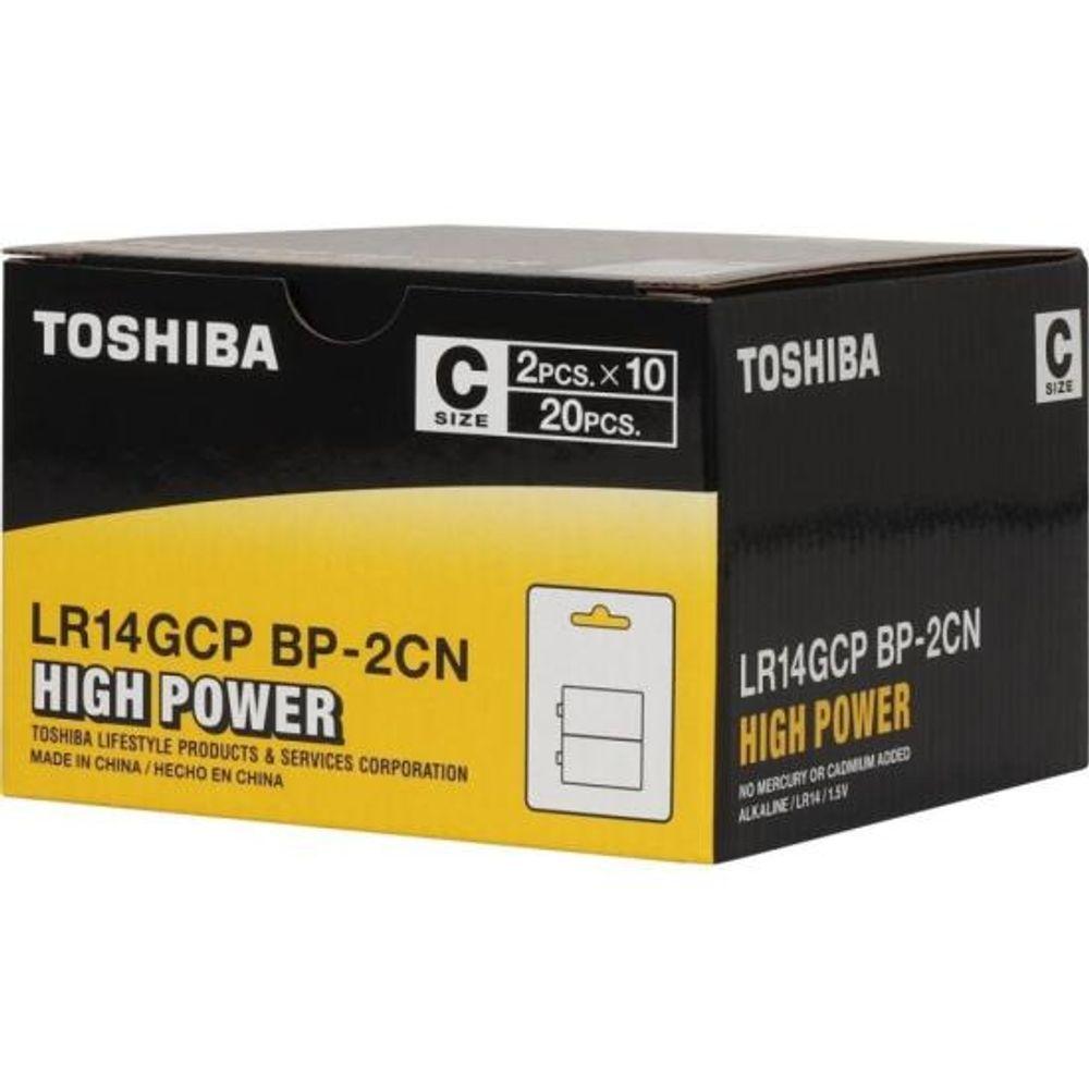 Pilha Alcalina C 1,5V LR14GCP (Com2 Pilhas) Toshiba - 8