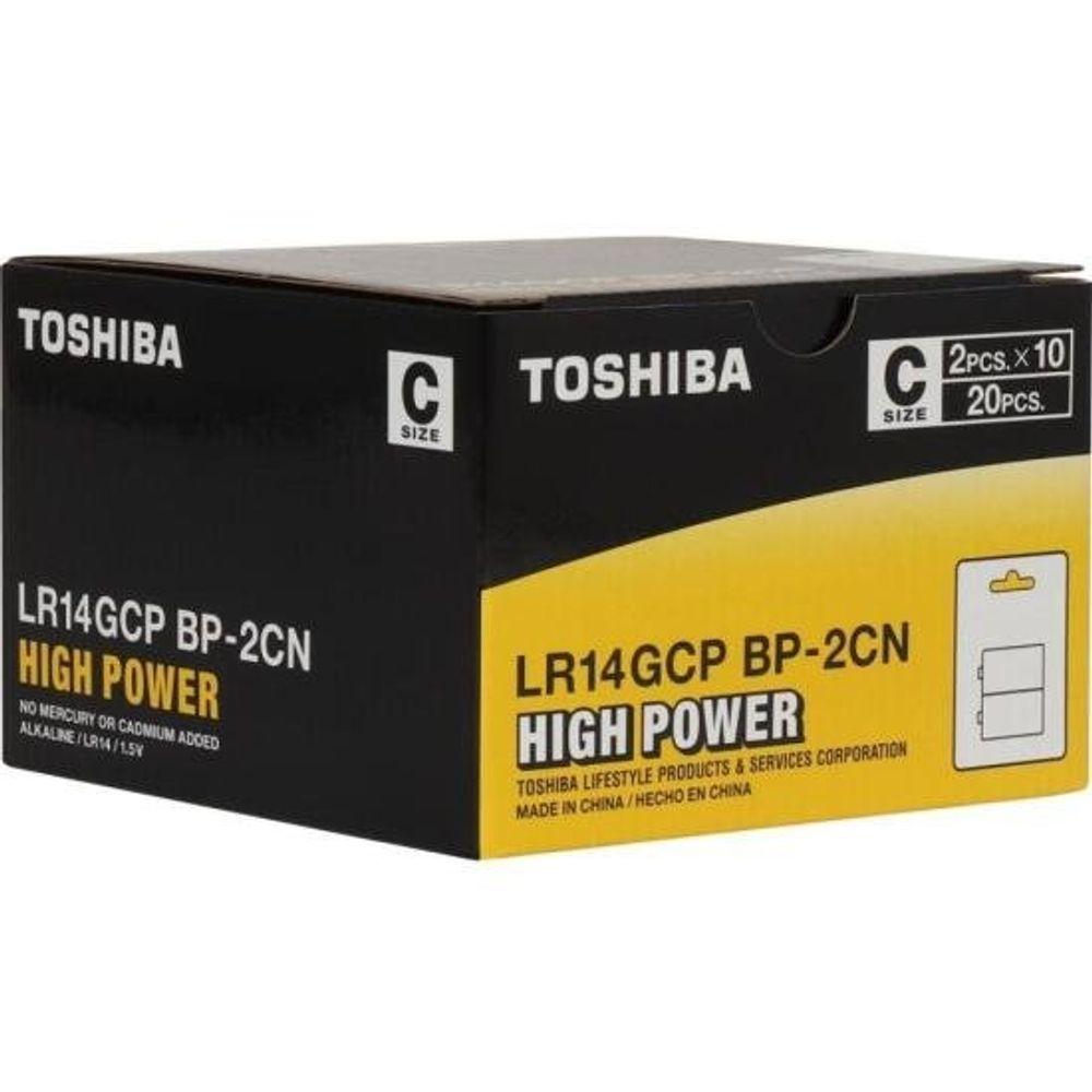 Pilha Alcalina C 1,5V LR14GCP (Com2 Pilhas) Toshiba - 9