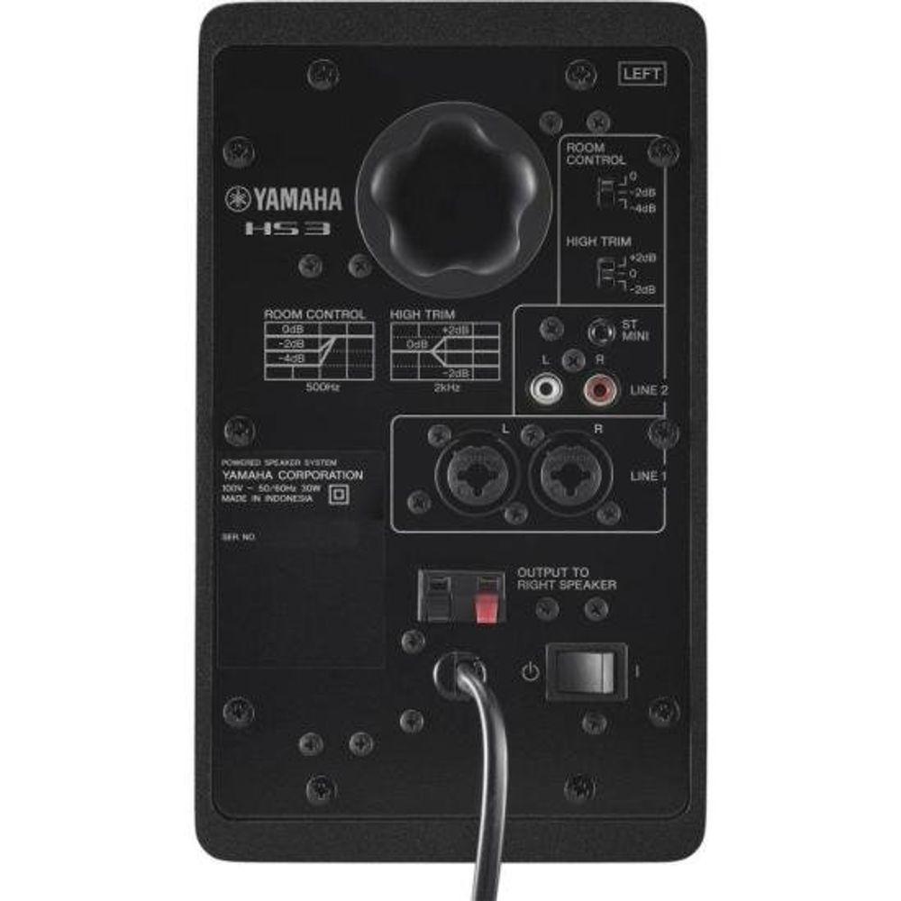 Monitor de Referência Para Estúdio Yamaha HS3 Preto (PAR) - 5