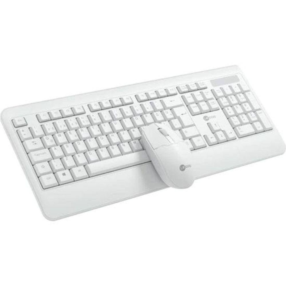 Kit Teclado e Mouse Sem Fio Lecoo KW202 Branco - 4