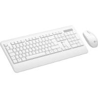 Kit Teclado e Mouse Sem Fio Lecoo KW202 Branco - 3