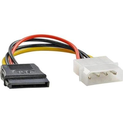 Cabo de Força Sata 15cm PC-STF015 Plus Cable pacote Com 10